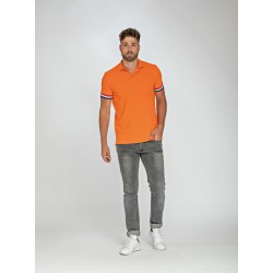 L&S Flag Polo Short Sleeves