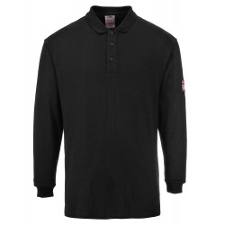 Vlamvertragend Antistatisch lange mouw poloshirt