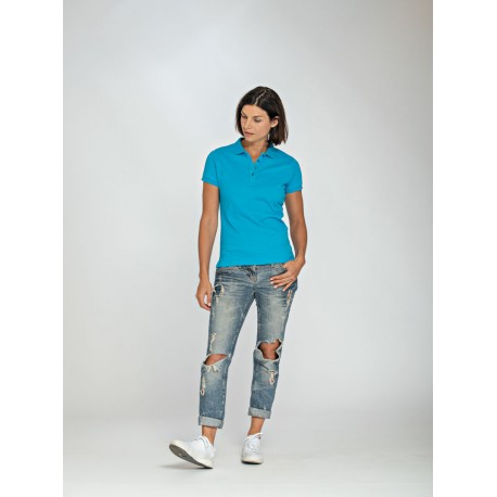 L&S Jersey Polo Short Sleeves for her