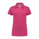 L&S Cotton Elastane Contrast Polo Short Sleeves for her