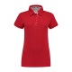 L&S Cotton Elastane Contrast Polo Short Sleeves for her