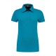 L&S Cotton Elastane Contrast Polo Short Sleeves for her