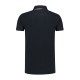 L&S Cotton Elastane Contrast Polo Short Sleeves for him