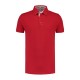 L&S Cotton Elastane Contrast Polo Short Sleeves for him