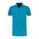 L&S Cotton Elastane Contrast Polo Short Sleeves for him