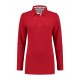 L&S Polo Contrast Cot/Elast LS for her