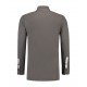L&S Polo Contrast Cot/Elast LS for him