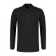 L&S Basic Cotton Elastane Polo Long Sleeves for him