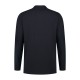L&S Basic Cotton Elastane Polo Long Sleeves for him