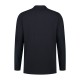 L&S Basic Cotton Elastane Polo Long Sleeves for him