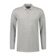 L&S Basic Cotton Elastane Polo Long Sleeves for him