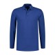 L&S Basic Cotton Elastane Polo Long Sleeves for him