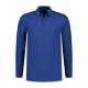 L&S Basic Cotton Elastane Polo Long Sleeves for him