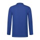 L&S Basic Cotton Elastane Polo Long Sleeves for him