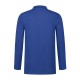 L&S Basic Cotton Elastane Polo Long Sleeves for him