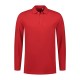 L&S Basic Cotton Elastane Polo Long Sleeves for him