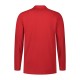 L&S Basic Cotton Elastane Polo Long Sleeves for him