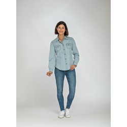 L&S Denim Shirt Long Sleeves for her