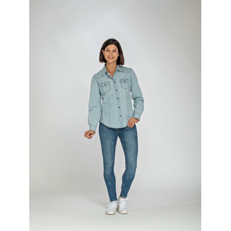 L&S Denim Shirt Long Sleeves for her