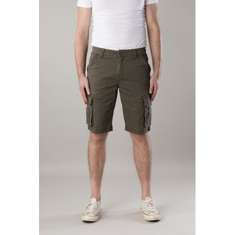 PANTS BERMUDA STRETCH POPLIN ARMY