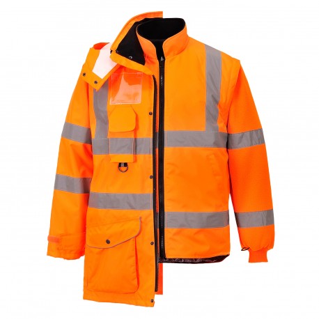 Hi-Vis 7-in-1 Verkeersjack, GO/RT