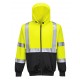  Hi-Vis Tweekleuren Hoody met rits