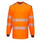 PW3 Hi-Vis T-shirt met lange mouw