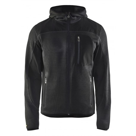 Gebreid vest met softshell