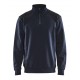 SWEATSHIRT BI-COLOUR MET HALVE RITS