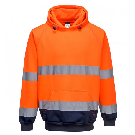 Tweekleurig sweatshirt met capuchon