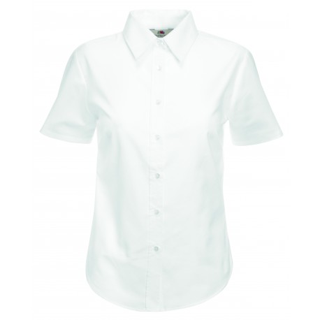 LADY-FIT SHORT SLEEVE OXFORD SHIRT