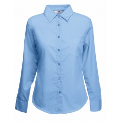 LADY-FIT LONG SLEEVE POPLIN SHIRT