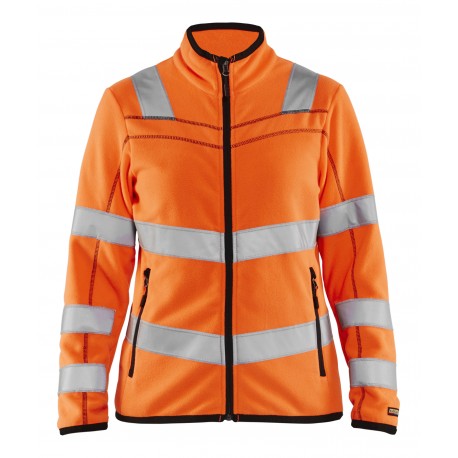 DAMES MICROFLEECEVEST HIGH VIS