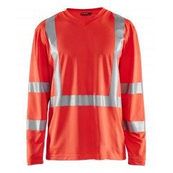 UV-T-SHIRT LANGE MOUW HIGH VIS