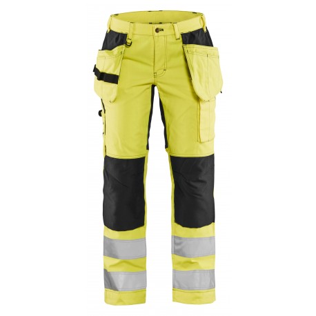 DAMES WERKBROEK HIGH VIS MET STRETCH