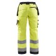 DAMES WERKBROEK HIGH VIS MET SPIJKERZAKKEN