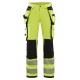 DAMES HIGH VIS 4-WEG STRETCH WERKBROEK