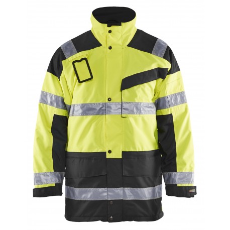 PARKA HIGH VIS MET UITNEEMBARE VOERING