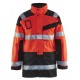 PARKA HIGH VIS MET UITNEEMBARE VOERING