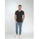 L&S Fine Cotton Elastane T-shirt for him