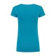 L&S Cotton Elastane V-neck T-shirt Short Sleeves for her