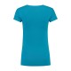 L&S Cotton Elastane V-neck T-shirt Short Sleeves for her