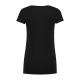 L&S Cotton Elastane V-neck T-shirt Short Sleeves for her