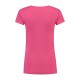 L&S Cotton Elastane V-neck T-shirt Short Sleeves for her
