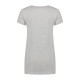 L&S Cotton Elastane V-neck T-shirt Short Sleeves for her