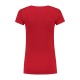 L&S Cotton Elastane V-neck T-shirt Short Sleeves for her