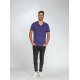 L&S Cotton Elastane V-neck T-shirt Short Sleeves for him