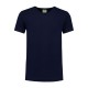 L&S Cotton Elastane V-neck T-shirt Short Sleeves for him