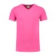 L&S Cotton Elastane V-neck T-shirt Short Sleeves for him