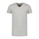 L&S Cotton Elastane V-neck T-shirt Short Sleeves for him